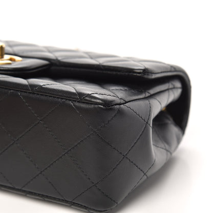 Chanel Lambskin Quilted Mini Rectangular Flap Black 9 of 15