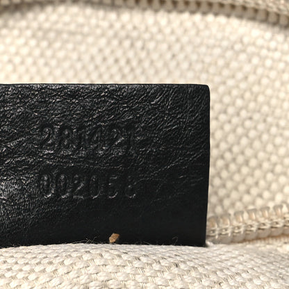 Gucci Pebbled Calfskin Web Messenger Bag Black 7 of 14