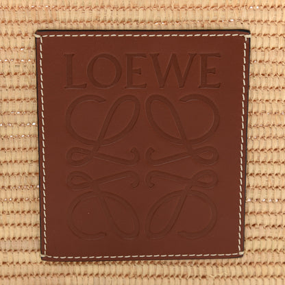 Loewe Raffia Small Square Basket Tote Bag Natural Tan 6 of 8