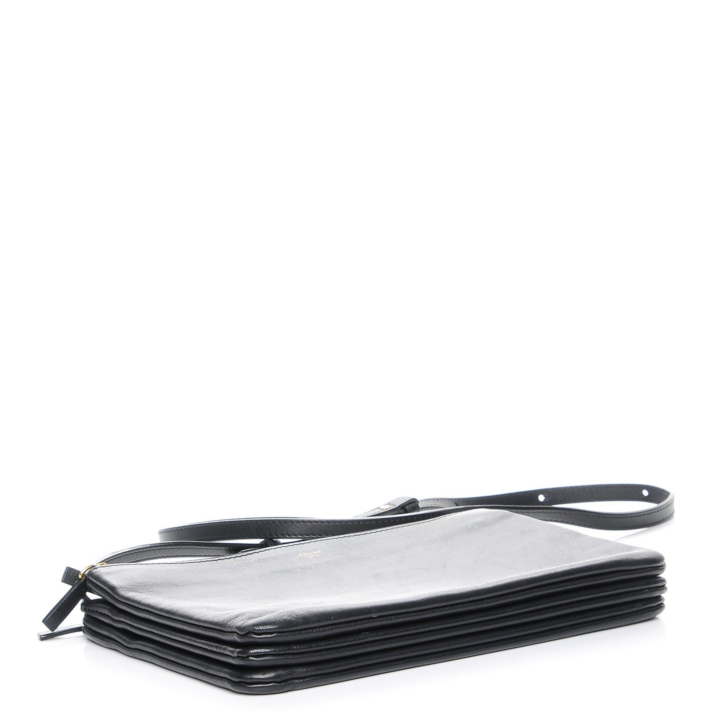 Smooth Lambskin Large Trio Crossbody Bag Navy Blue