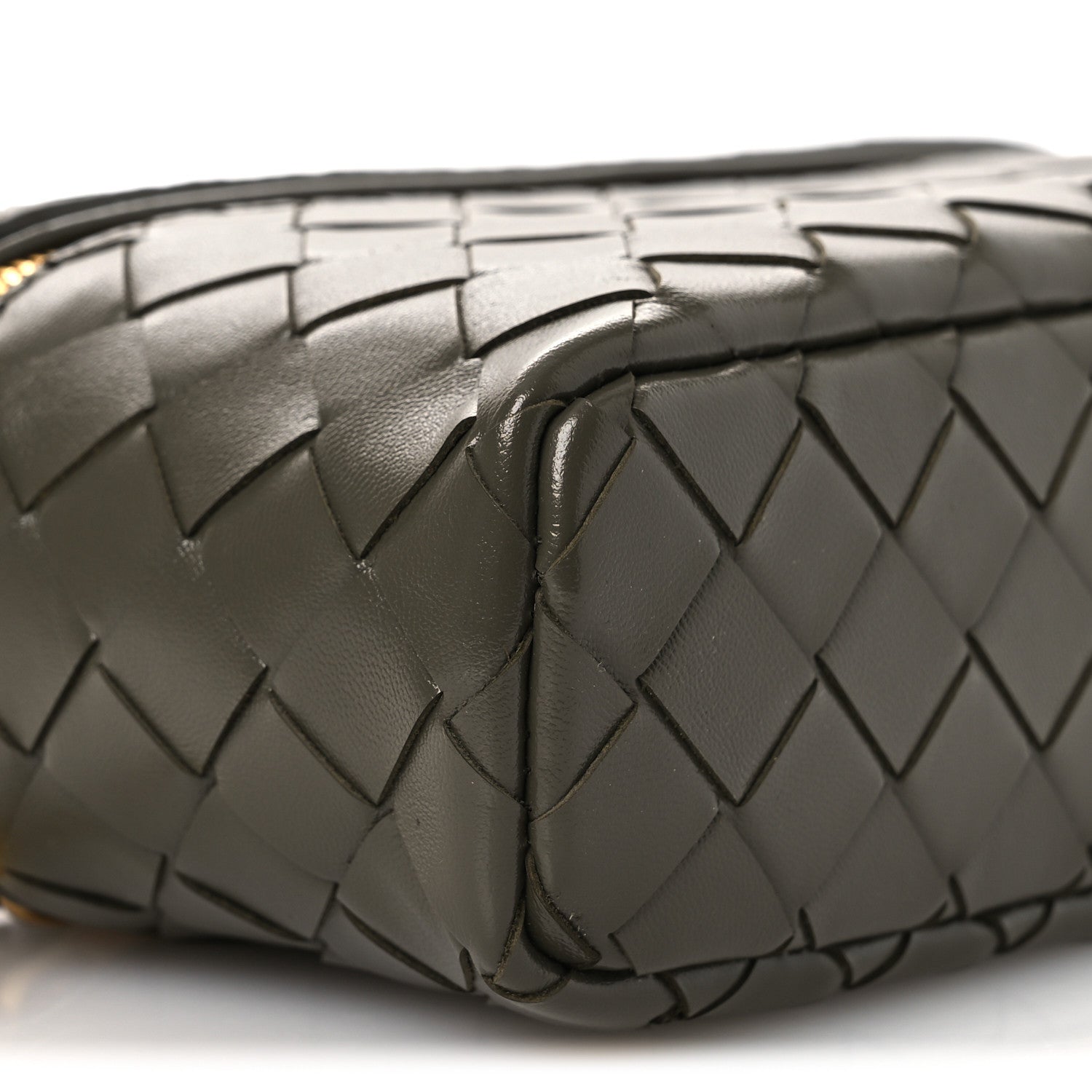 Bottega Veneta Calfskin Intrecciato Bang Bang Vanity Case Cypress 8 of 9
