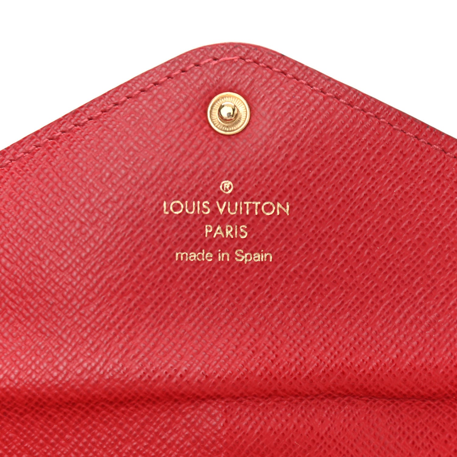 Louis Vuitton Damier Ebene Josephine Wallet Red 10 of 18
