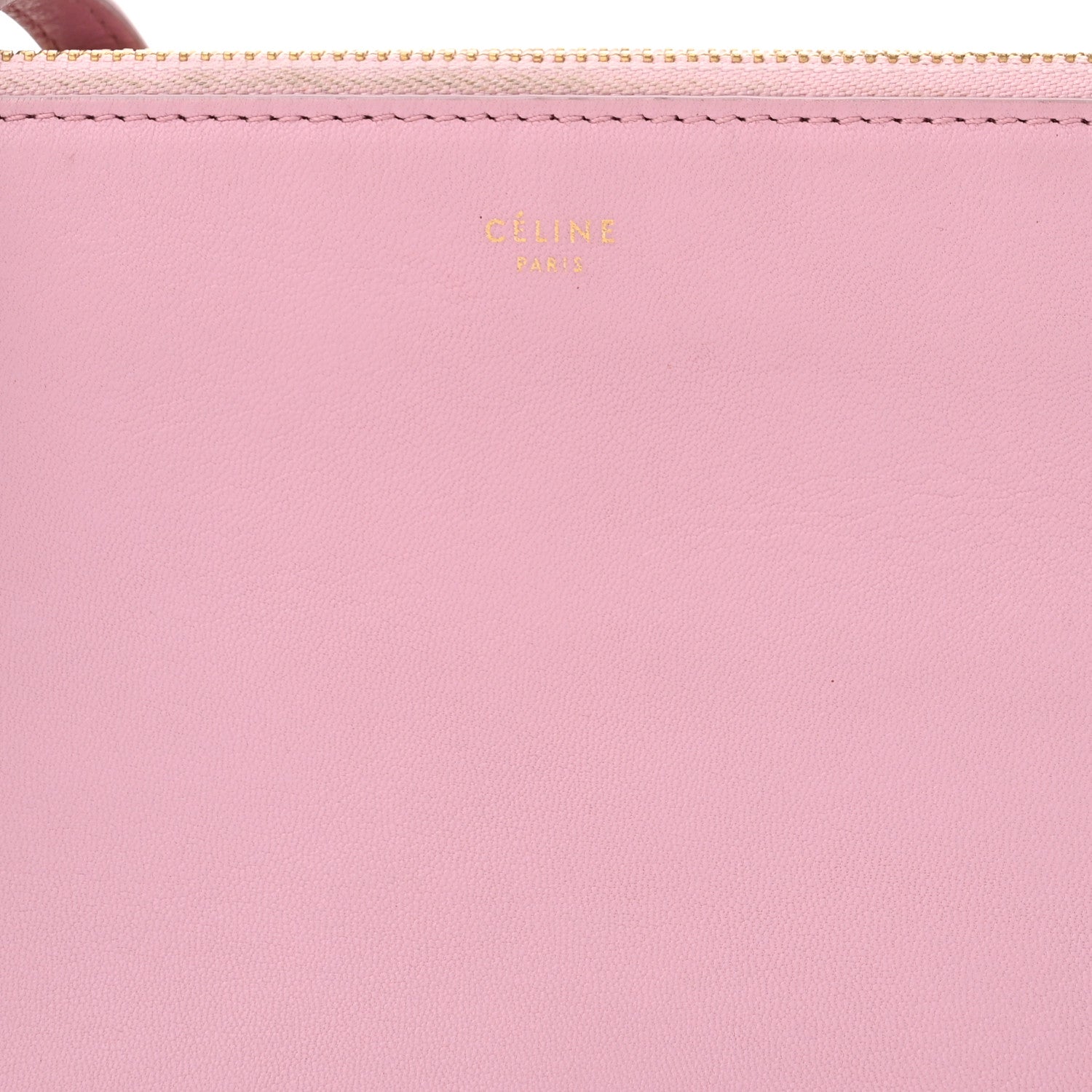 CELINE セリーヌ ショルダーバッグ  トリオスモール レザー    ピンク レディース / 241007002193 CELINE - CELINE セリーヌ ショルダーバッグ トリオスモール レザー