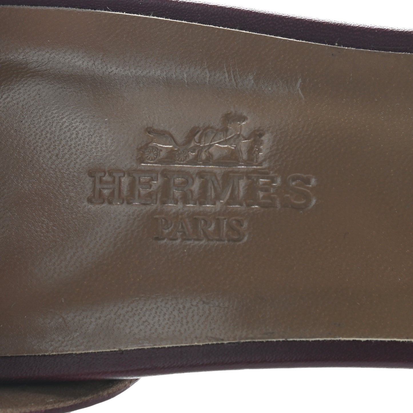 Calfskin Legend Wedge Sandals 37 Cassis