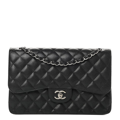 Chanel Caviar Quilted Jumbo Double Flap Black 1 of 13