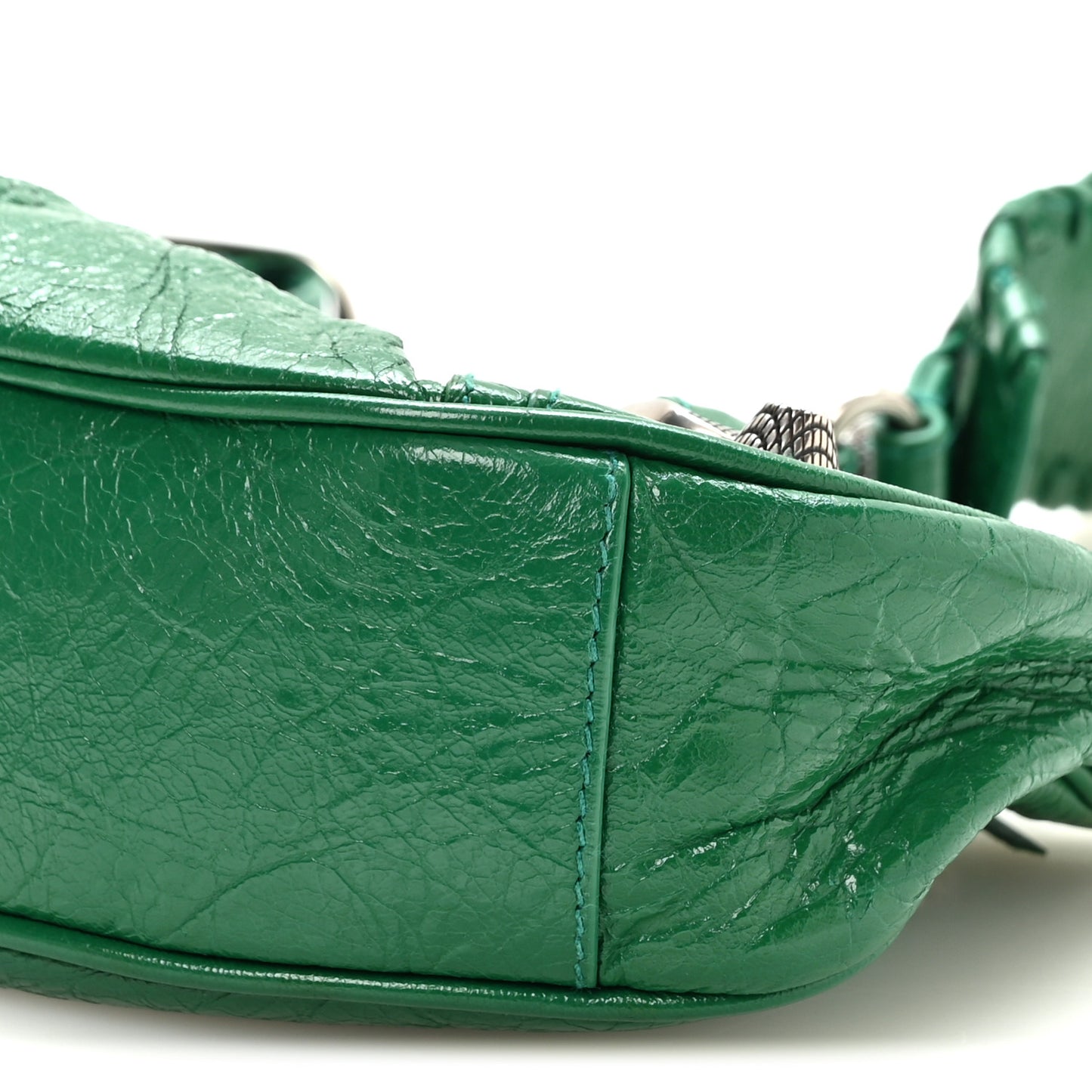 Agneau Arena Le Cagole Shoulder Bag XS Jade