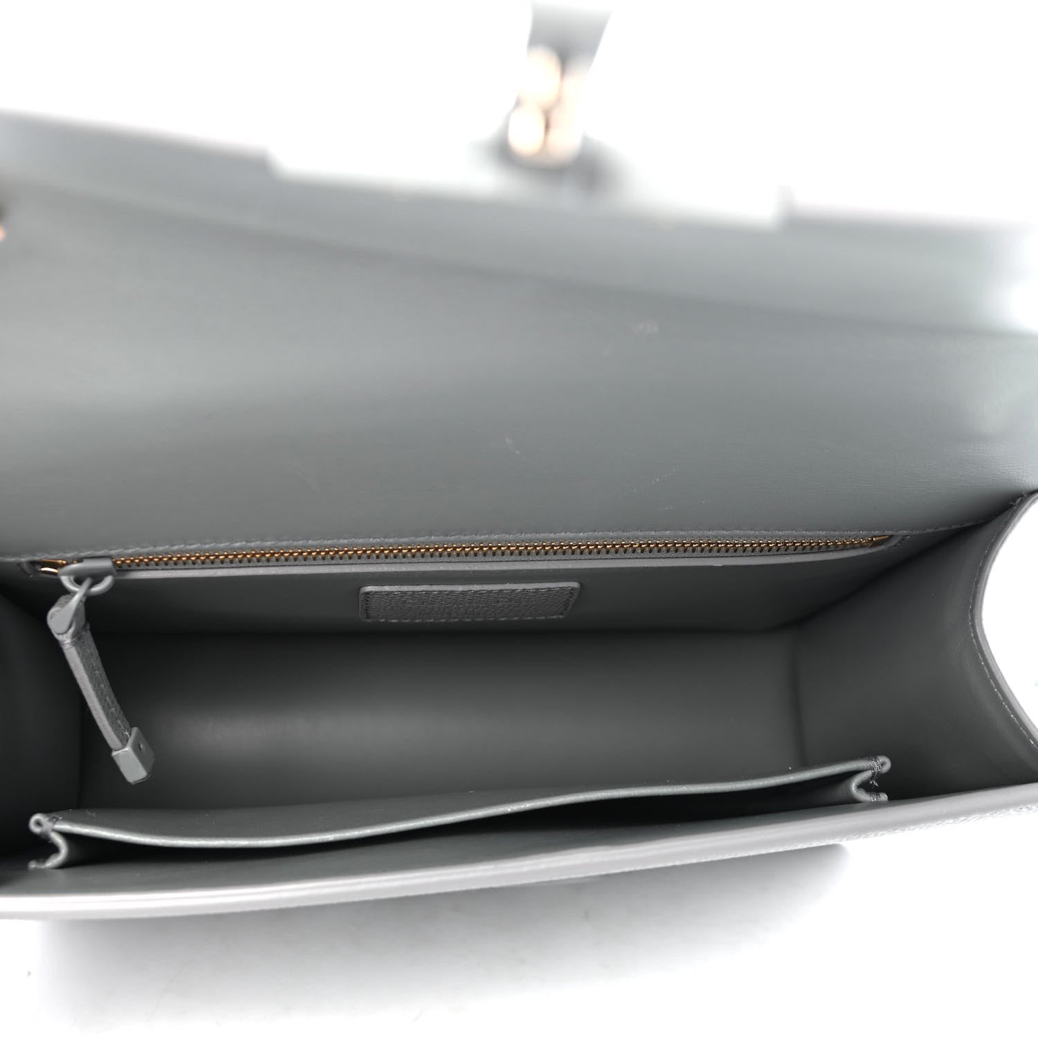Christian Dior Ultra Matte Grained Calfskin 30 Montaigne Flap Bag Grey 4 of 4