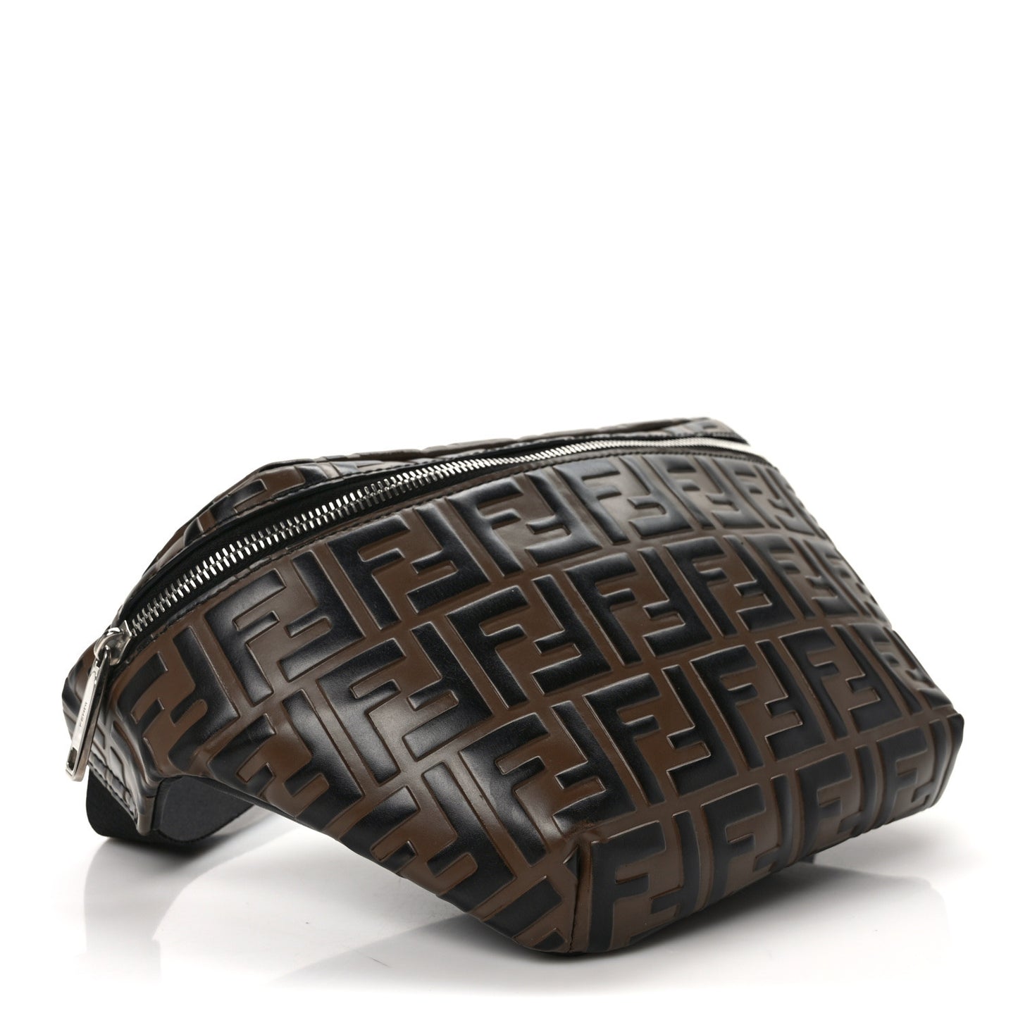 Vitello Century Bi-Color FF 1974 Embossed Belt Bag Maya Black