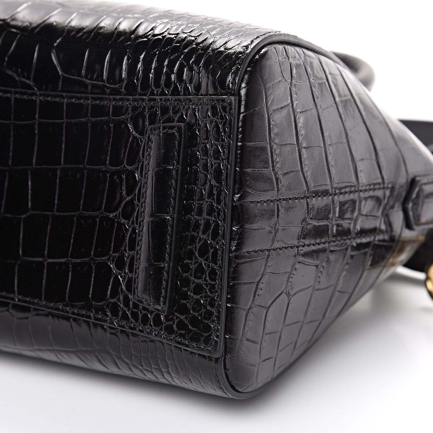 Givenchy Calfskin Crocodile Embossed Mini Antigona Black 8 of 8