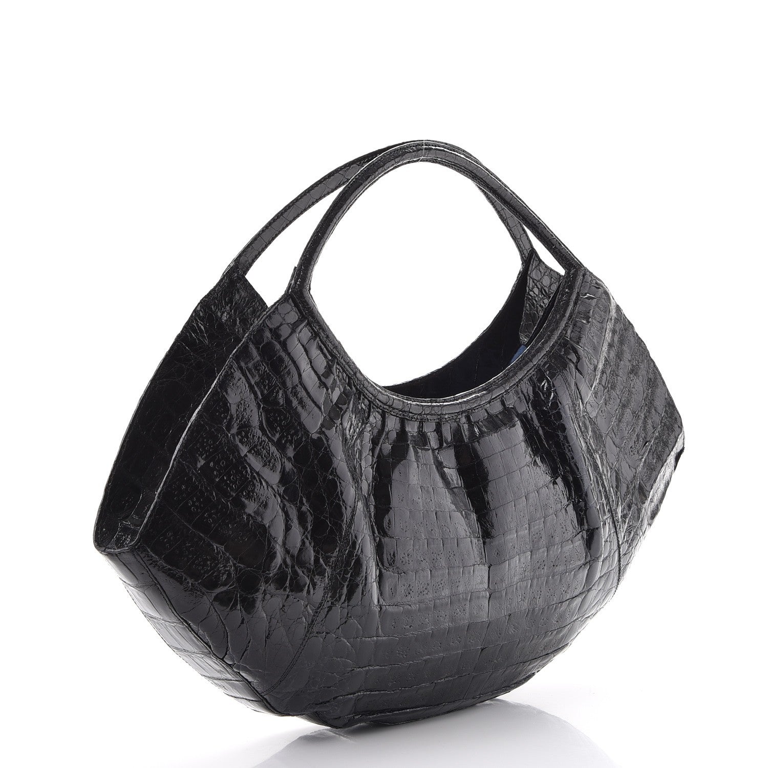 Nancy Gonzalez Crocodile Shoulder Bag Black 3 of 8