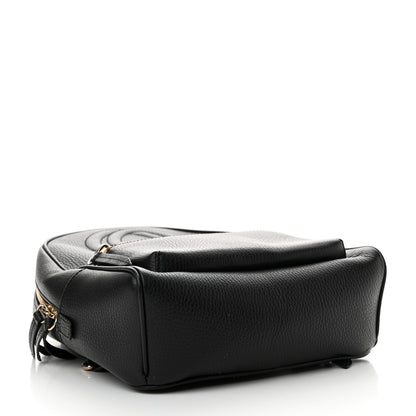 Gucci Pebbled Calfskin Soho Chain Backpack Black 4 of 13