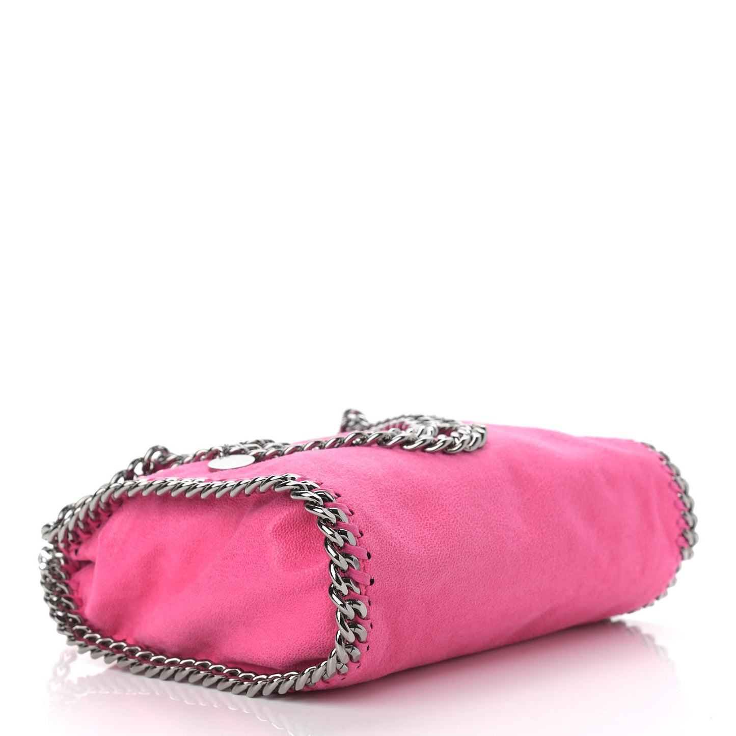 Shaggy Deer Mini Falabella Fold Over Tote Hot Pink