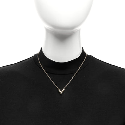 Louis Vuitton Essential V Necklace Gold 2 of 5