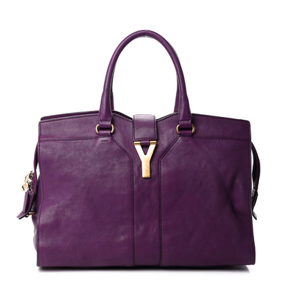 Saint Laurent Sheepskin Medium Cabas ChYc Purple 1 of 11