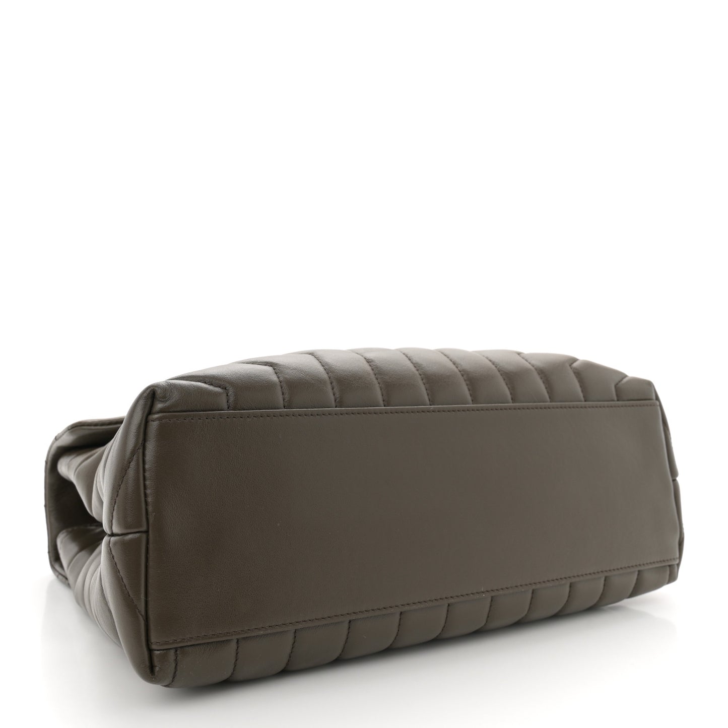 Calfskin Y Quilted Monogram Medium Loulou Chain Satchel Faggio