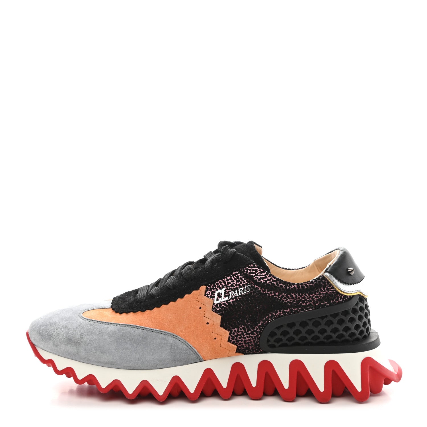 Christian Louboutin Suede Mens Loubishark Sneakers 43.5 Multicolor 1 of 9