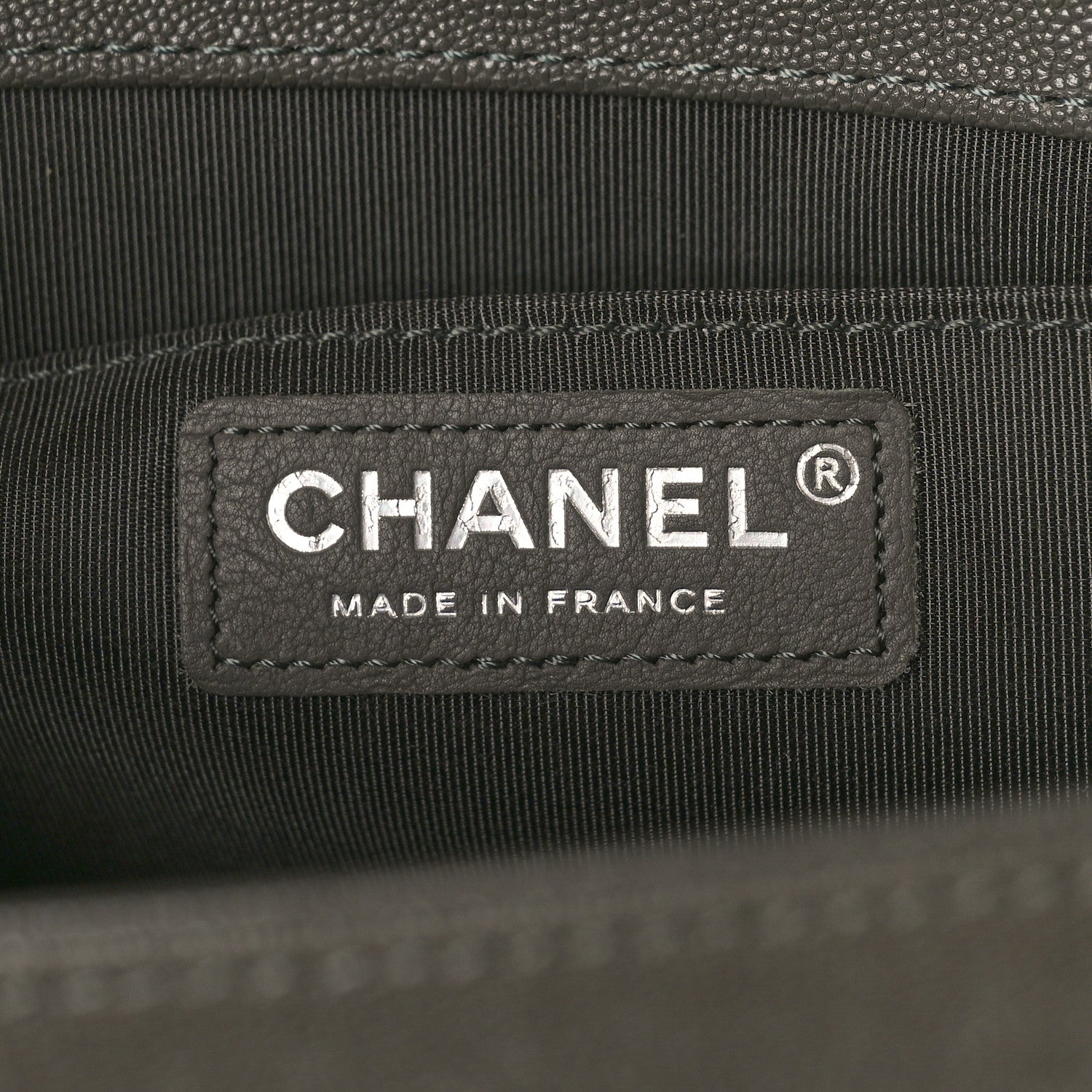 Chanel Caviar Quilted Medium Boy Flap Grey 6 of 9