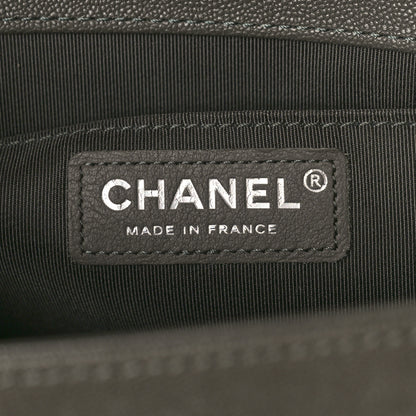 Chanel Caviar Quilted Medium Boy Flap Grey 6 of 9