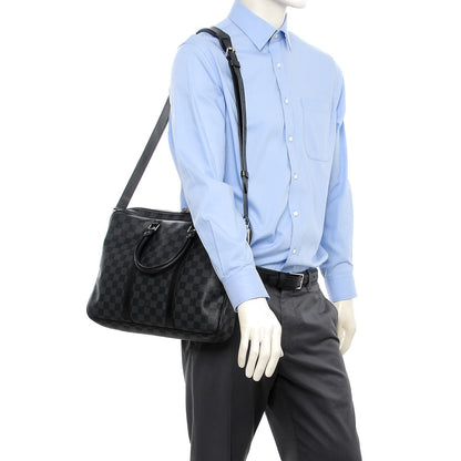 Louis Vuitton Damier Graphite Porte Documents Voyage PM 2 of 9