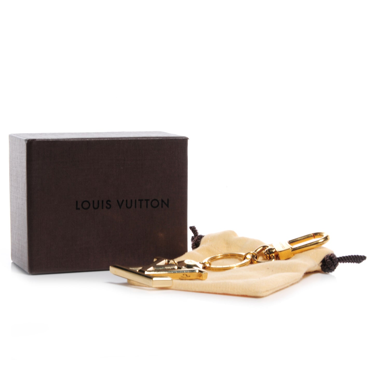LV Facettes Key Holder Gold