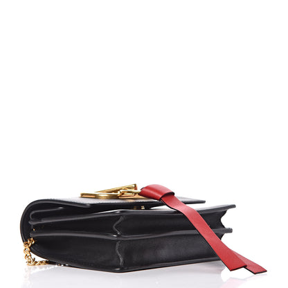Valentino Garavani Smooth Calfskin Mini VRing Crossbody Bag Black 4 of 8