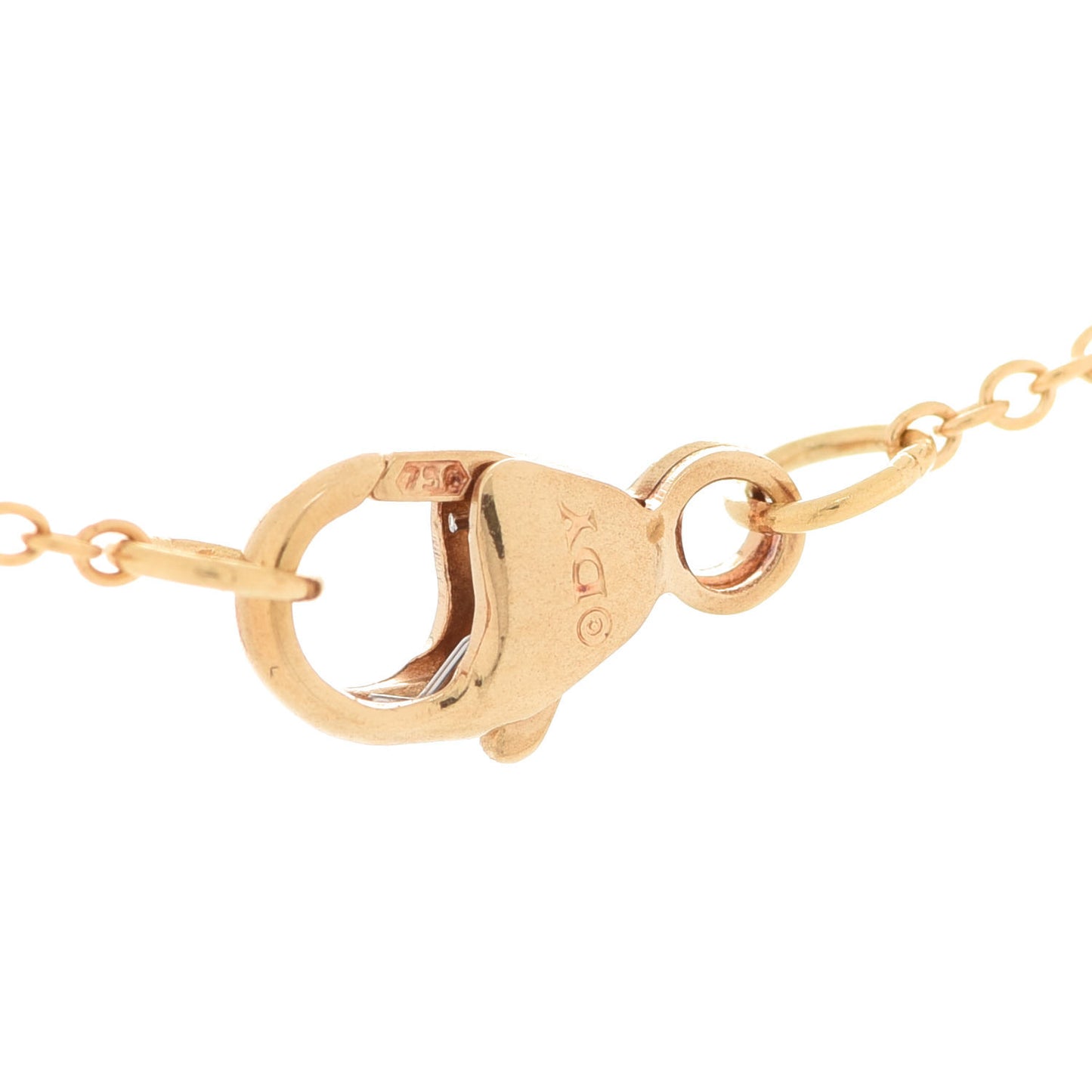 18K Yellow Gold Diamond Cable Collectibles Pave Charm Pendant Necklace