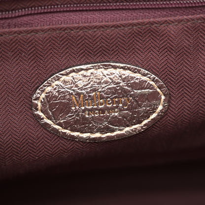 Mulberry Metallic Crinkled Calfskin Medium Alexa Gold 6 of 11