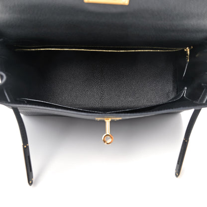 Hermes Togo Kelly Retourne 28 Black 5 of 12