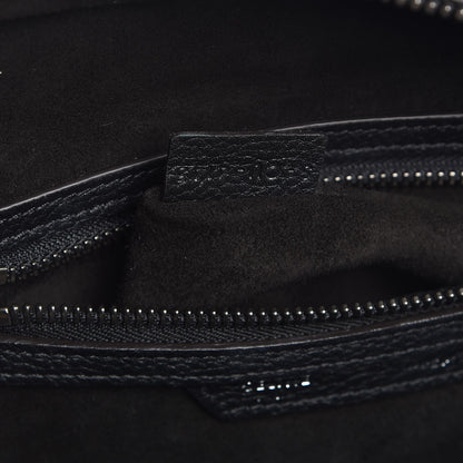 Celine Drummed Calfskin Micro Luggage Black 7 of 10