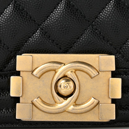 Chanel Caviar Quilted Small Boy Flap Black 12 of 14