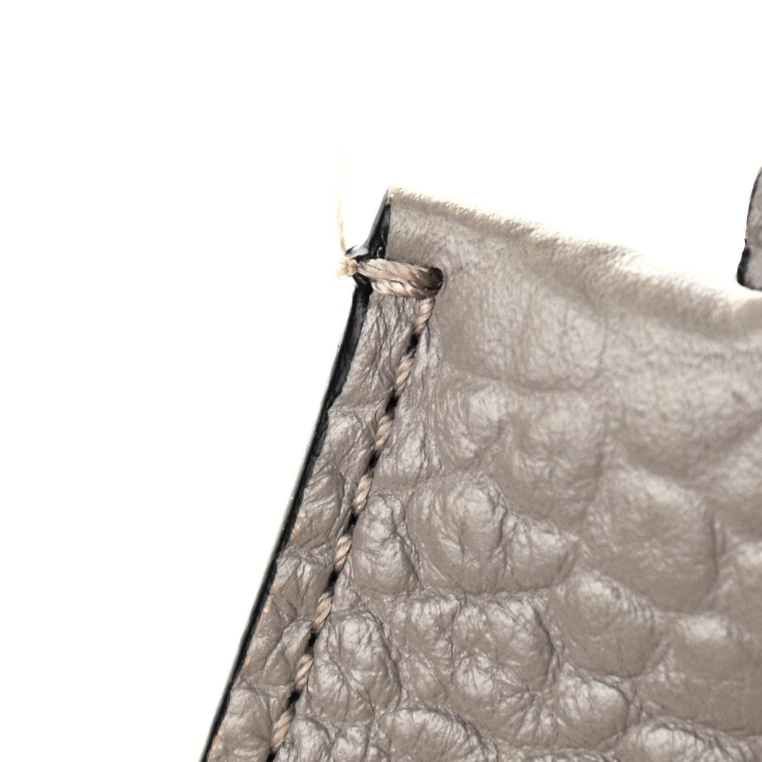 Burberry Signature Grain Calfskin Check Embossed Small Canterbury Tote Stone White 12 of 12