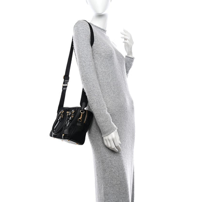 Prada Tessuto Nylon Saffiano Bauletto Black 2 of 14
