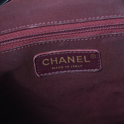 Chanel Calfskin Stitched Large Button Up Hobo Black 8 of 12