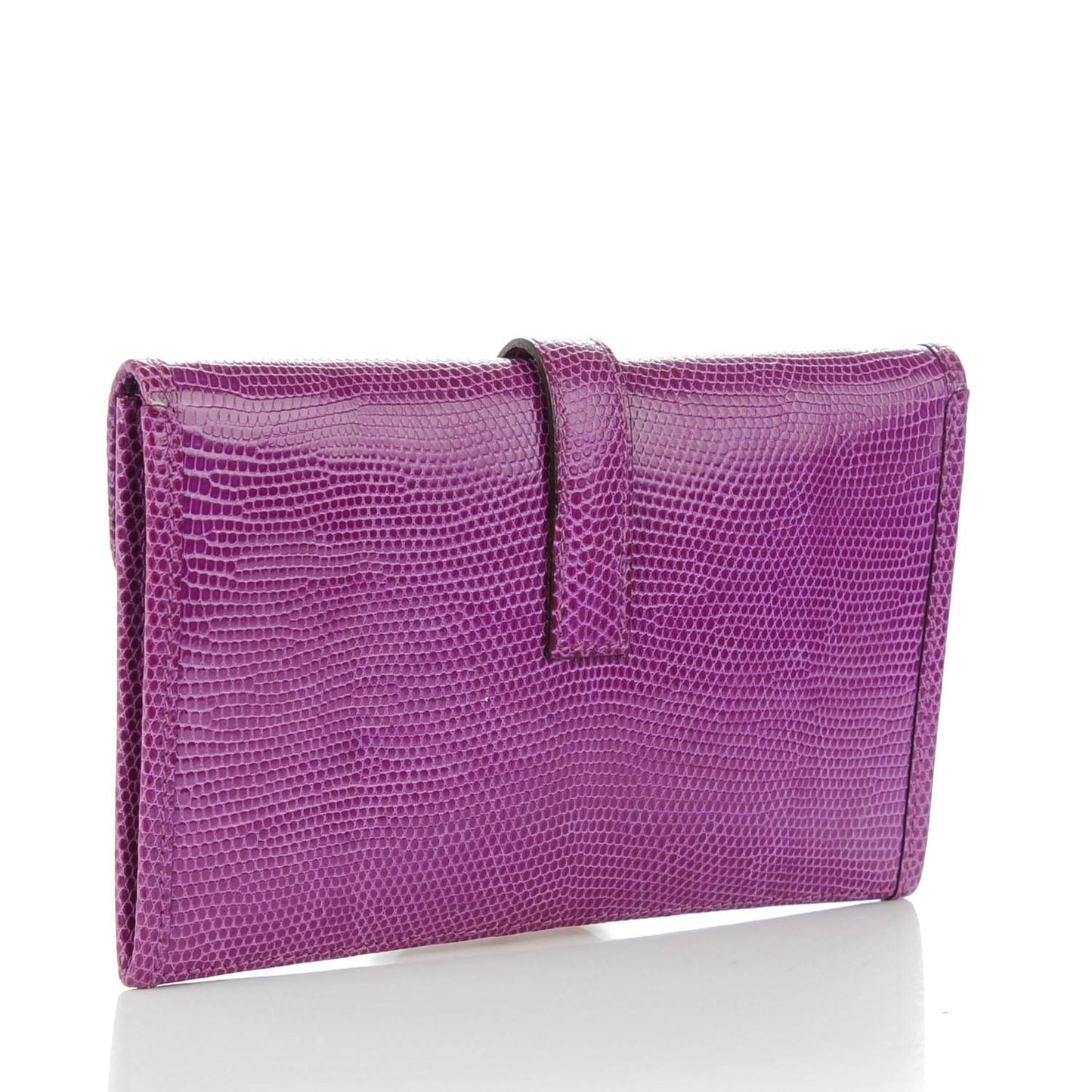Lizard Mini Jige Clutch Violet