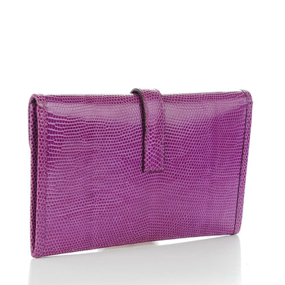 Hermes Lizard Mini Jige Clutch Violet 3 of 7
