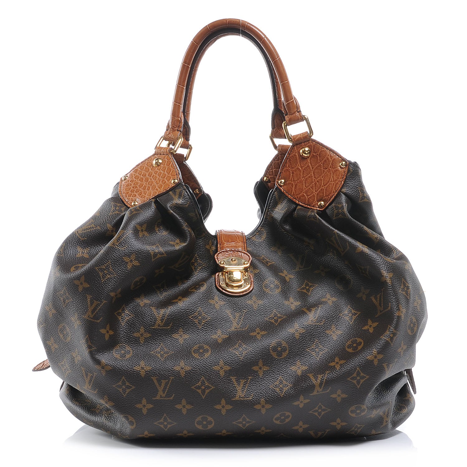 Louis Vuitton Monogram Mahina XL Crocodile Trim Tote 1 of 8