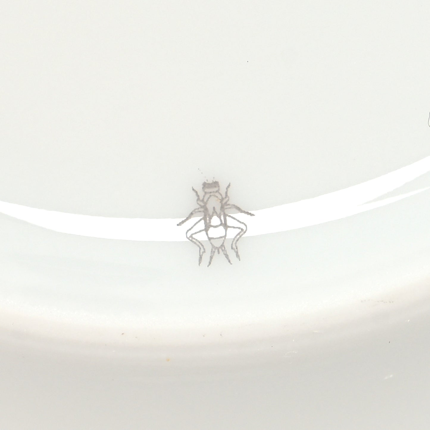 Porcelain Platinum Chaine d'Ancre Tea Cup and Saucer Set of 2