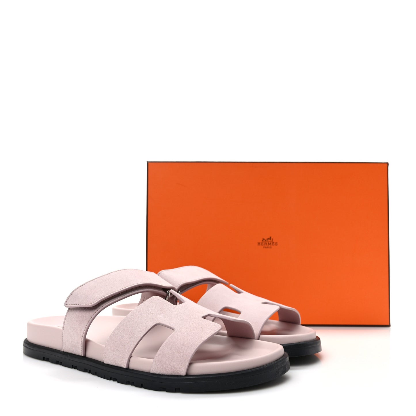Suede Goatskin Womens Chypre Sandals 39.5 Rose Porcelaine