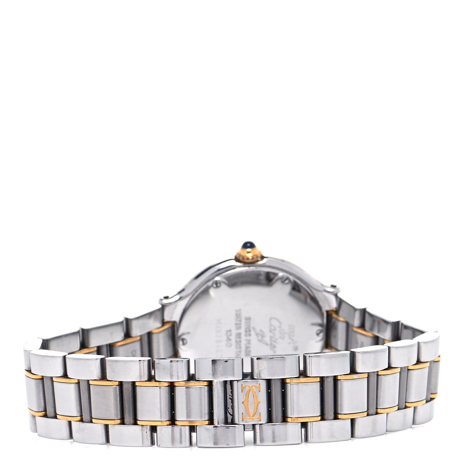 Cartier Stainless Steel 18K Yellow Gold 28mm Must De 21 Quartz Watch 3 of 4