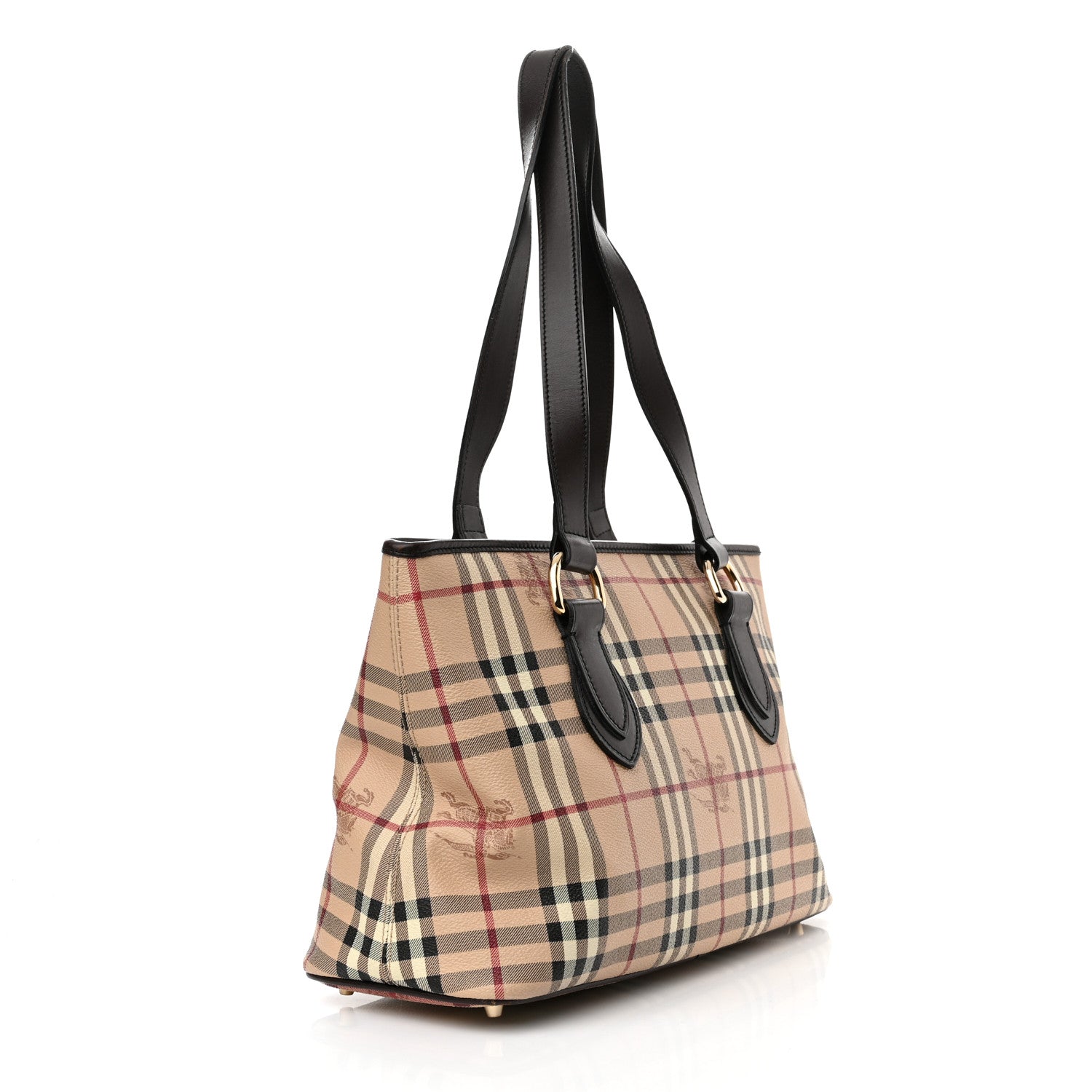 Burberry Haymarket Check Medium Regent Tote Chocolate 3 of 15