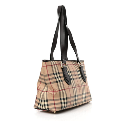Burberry Haymarket Check Medium Regent Tote Chocolate 3 of 15