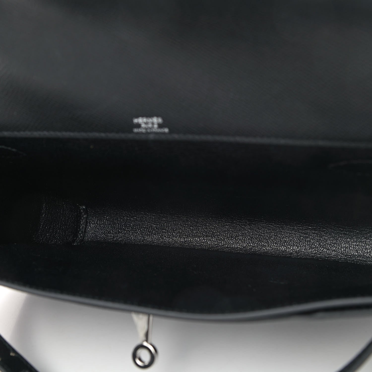 Hermes Epsom Kelly Depeches 25 Pouch Black 4 of 4