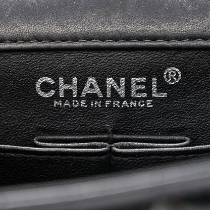 Chanel Patent Chocolate Bar Chain Clutch Black 6 of 11