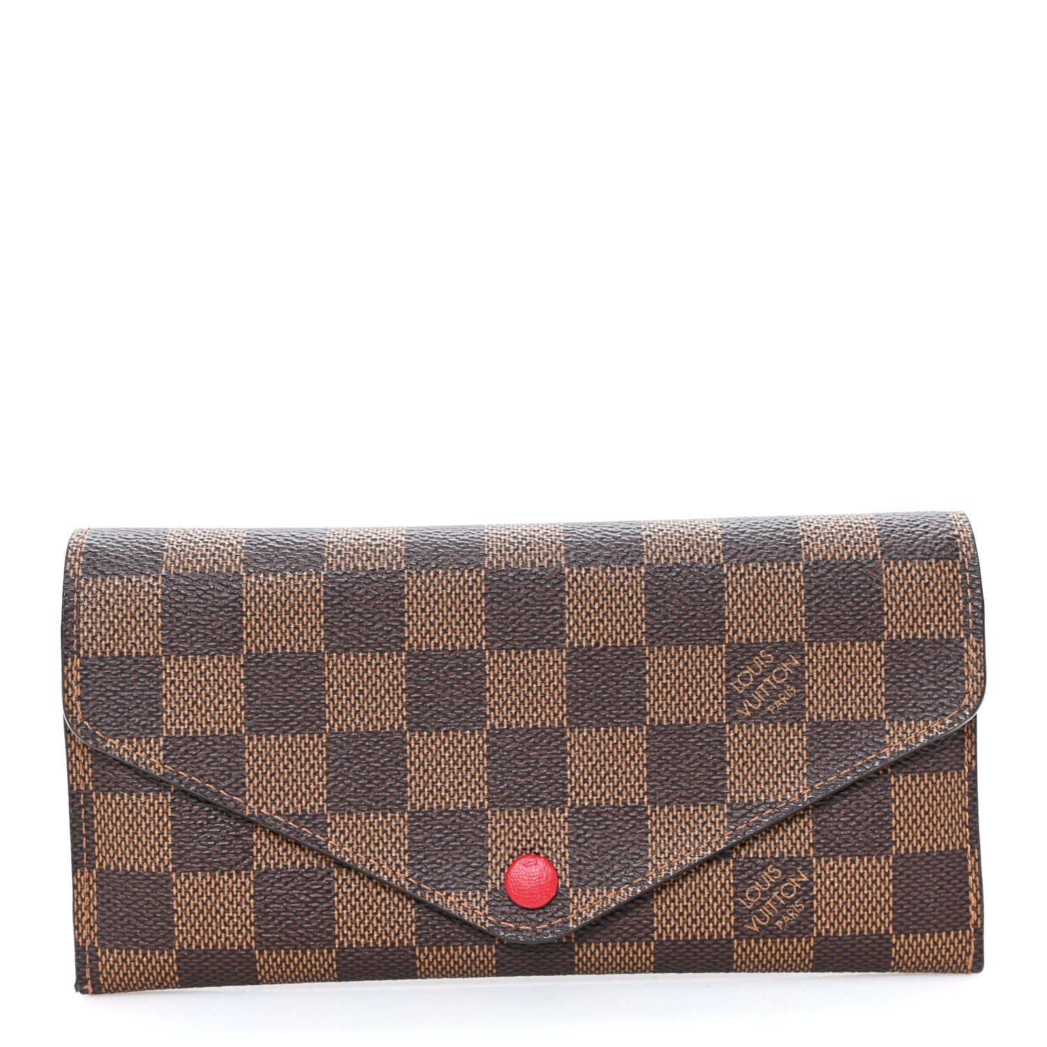 Louis Vuitton Damier Ebene Josephine Wallet Red 1 of 7