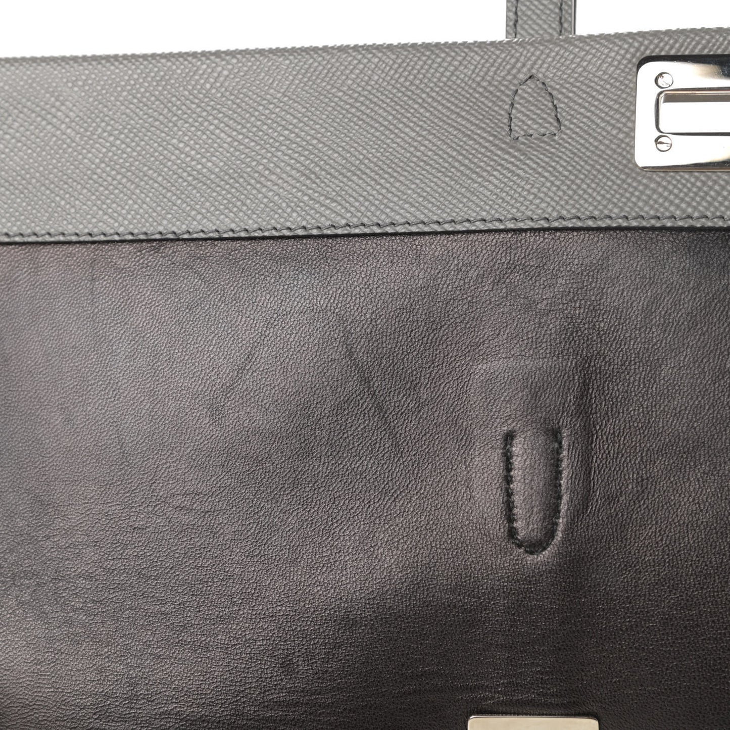 Saffiano Cuir Convertible Top Handle Tote Marmo