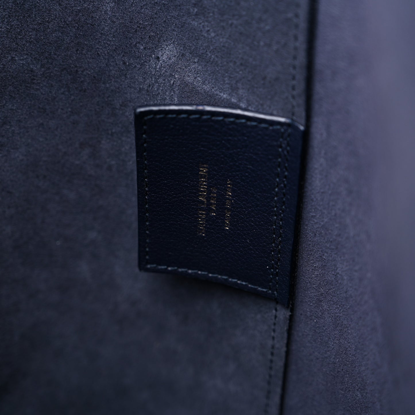 Calfskin Large Shopping Tote Navy