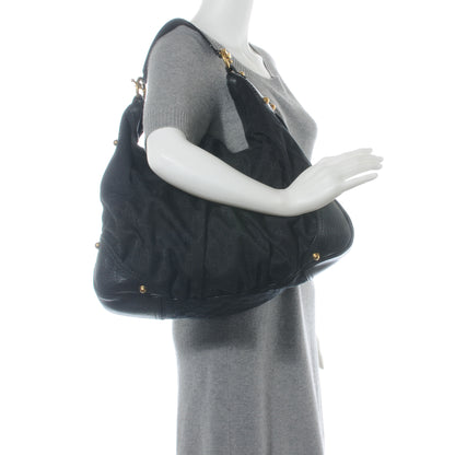 Gucci Monogram Large Jockey Hobo Black 2 of 9