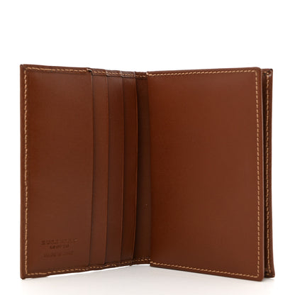 Burberry Haymarket Check Calfskin Card Case Tan 6 of 9