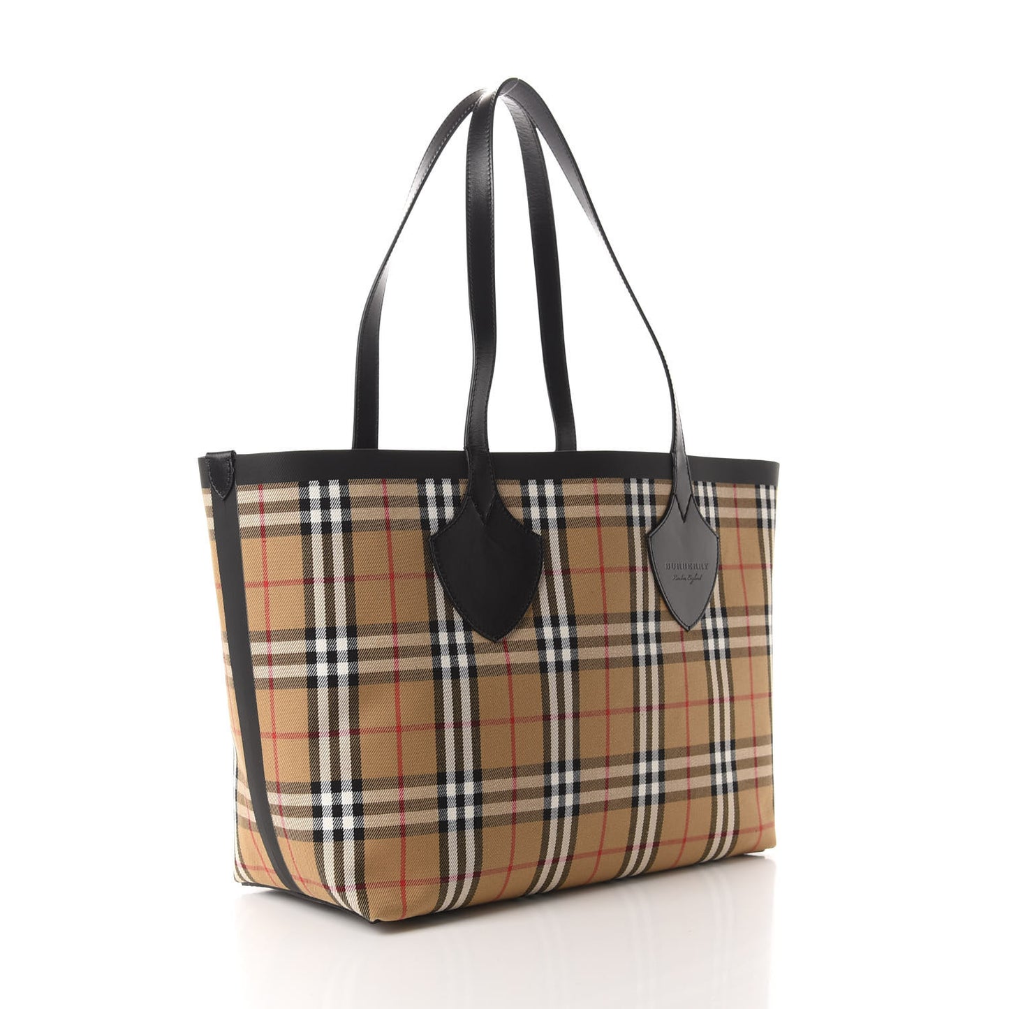 Vintage Check Medium The Giant Reversible Tote Antique Yellow Bright Red