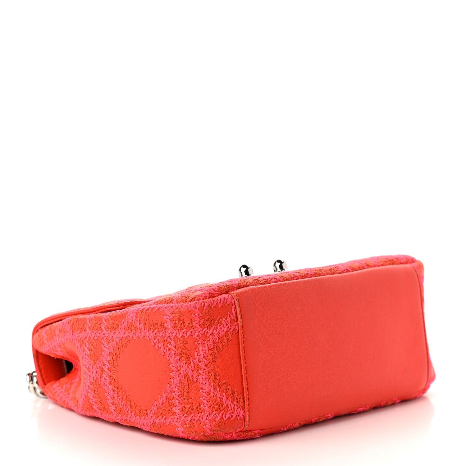 Christian Dior Lambskin Cannage Mini Miss Dior Flap Orange 4 of 9